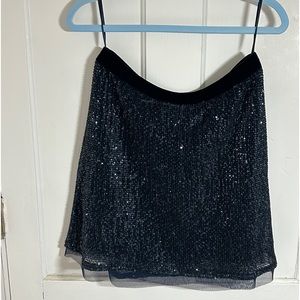 Free people sparkly mini skirt